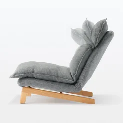 Canapés Et Repose-Pieds^Muji Fauteuil inclinable à dossier haut – Gris