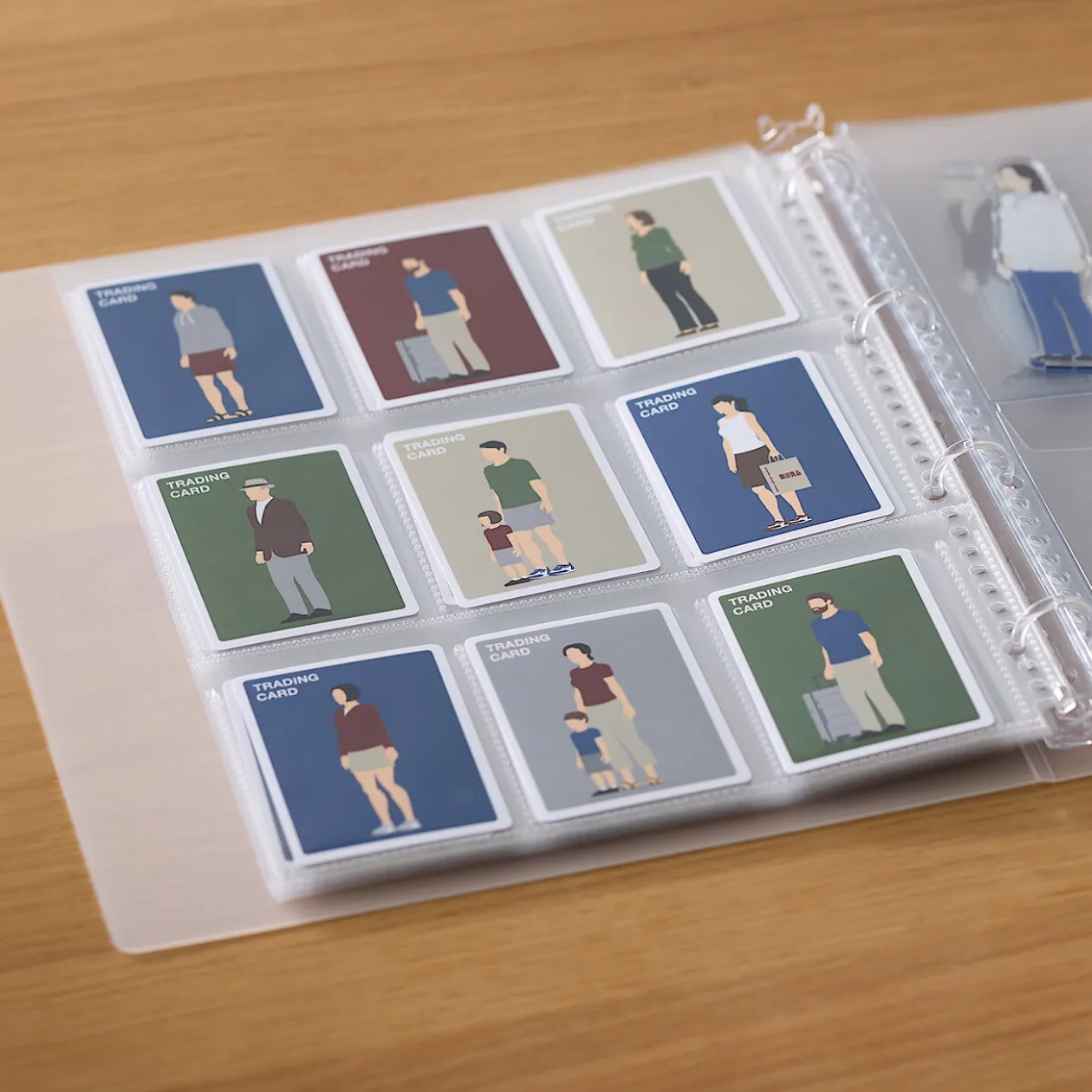 Classeurs^Muji Feuilles porte‐photo de recharge pour format A4 large ‐ 9 pochettes, format carte à collectionner