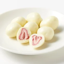 Chocolat Et Bonbons^Muji Fraises enrobées de chocolat blanc