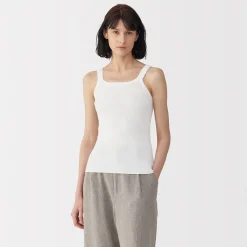 Pulls Et Cardigans|Hauts Et T‐Shirts^Muji Gilet en coton à côtes torsadées pour femme