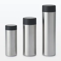 Rangements Et Conteneurs^Muji Gourde isotherme en acier inoxydable ‐ 200 ml