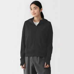 Hoodies Et Sweatshirts^Muji Haut à capuche et fermeture éclair Quick Dry pour femme