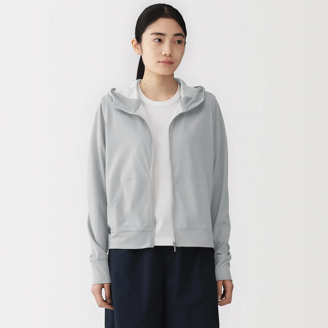 Hoodies Et Sweatshirts^Muji Haut à capuche et fermeture éclair Quick Dry pour femme