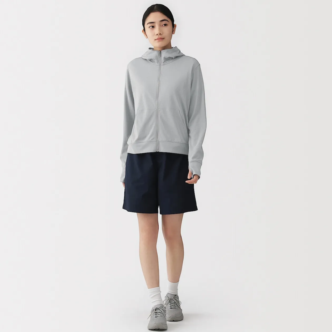 Hoodies Et Sweatshirts^Muji Haut à capuche et fermeture éclair Quick Dry pour femme