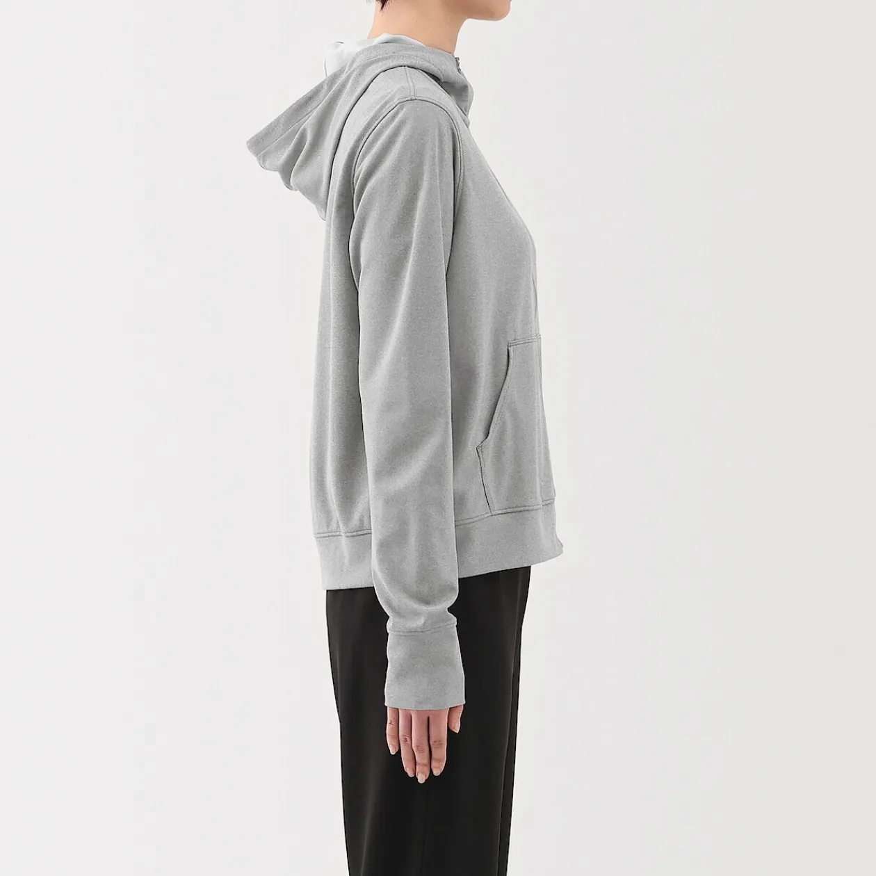 Hoodies Et Sweatshirts^Muji Haut à capuche et fermeture éclair Quick Dry pour femme