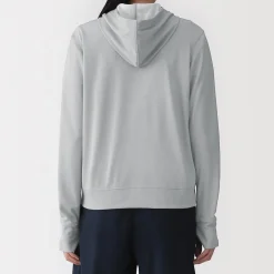 Hoodies Et Sweatshirts^Muji Haut à capuche et fermeture éclair Quick Dry pour femme