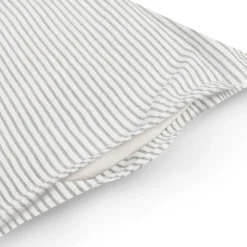 Draps De Lit^Muji Housse de couette en coton délavé ‐ 240 x 220 cm, Rayé