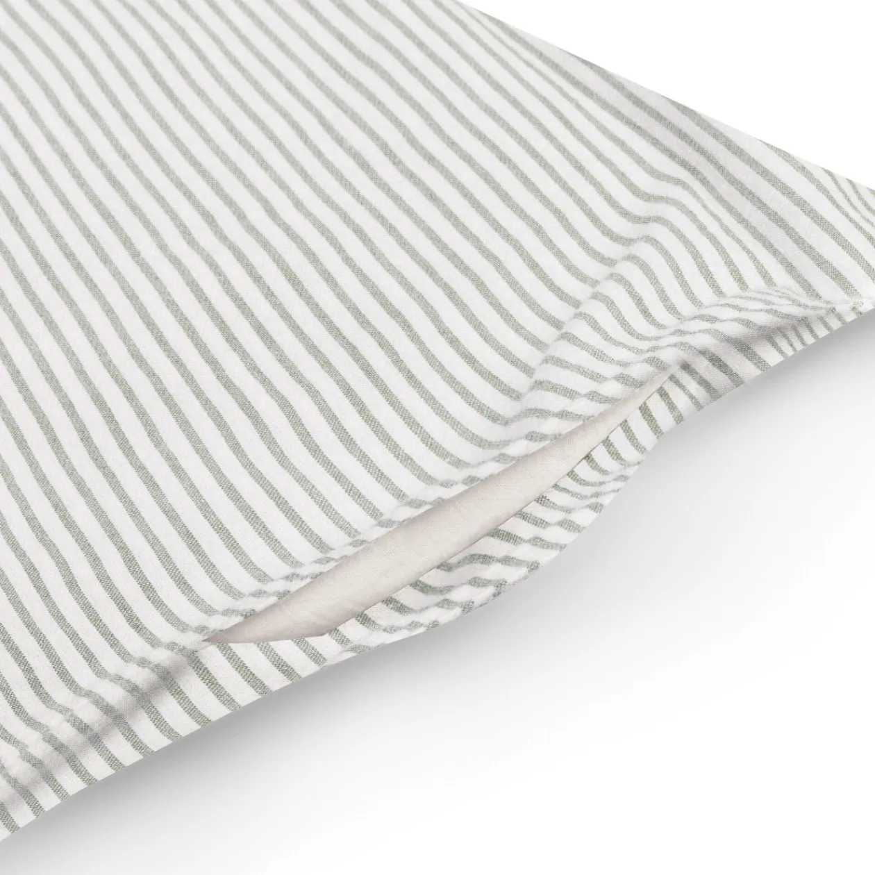 Draps De Lit^Muji Housse de couette en coton délavé ‐ 240 x 220 cm, Rayé