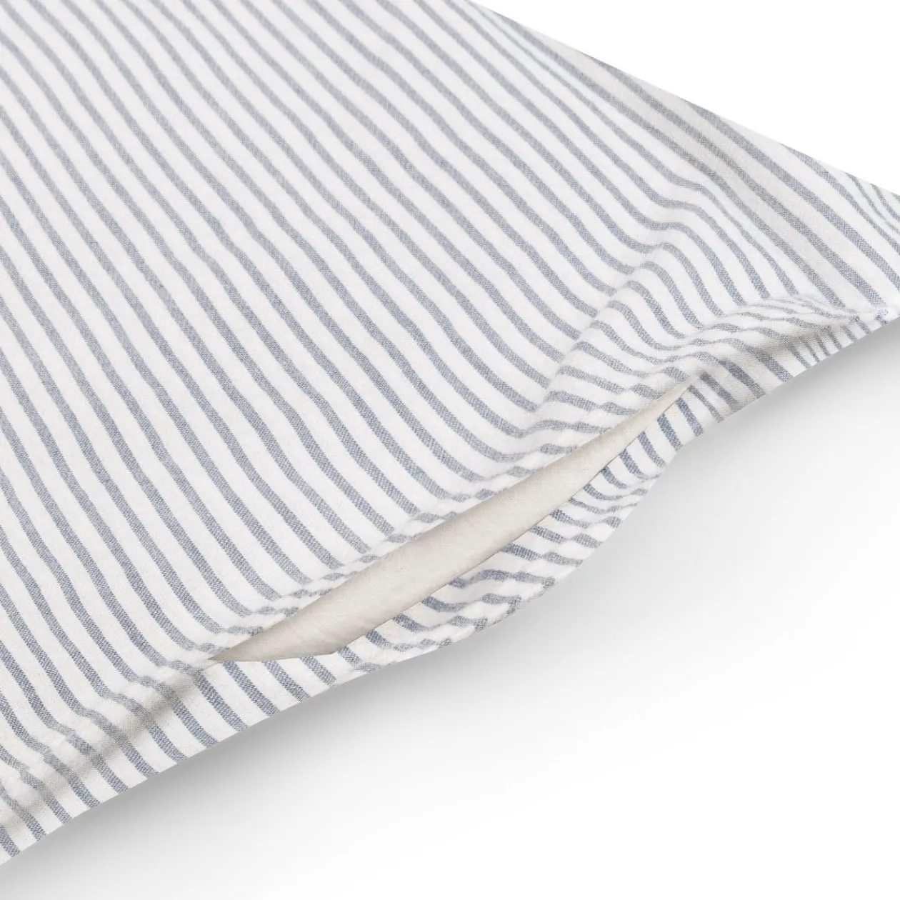 Draps De Lit^Muji Housse de couette en coton délavé ‐ 240 x 220 cm, Rayé
