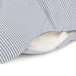 Draps De Lit^Muji Housse de couette en coton délavé ‐ 240 x 220 cm, Rayé