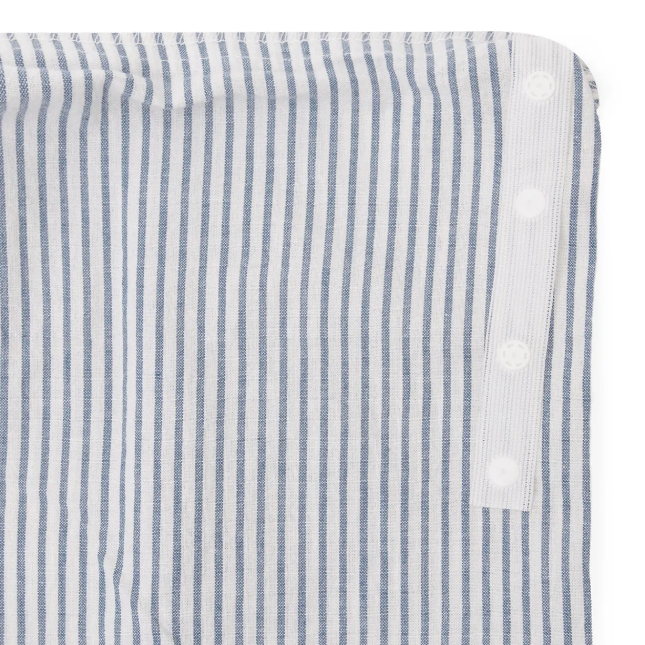 Draps De Lit^Muji Housse de couette en coton délavé ‐ 210 x 210 cm, Rayé