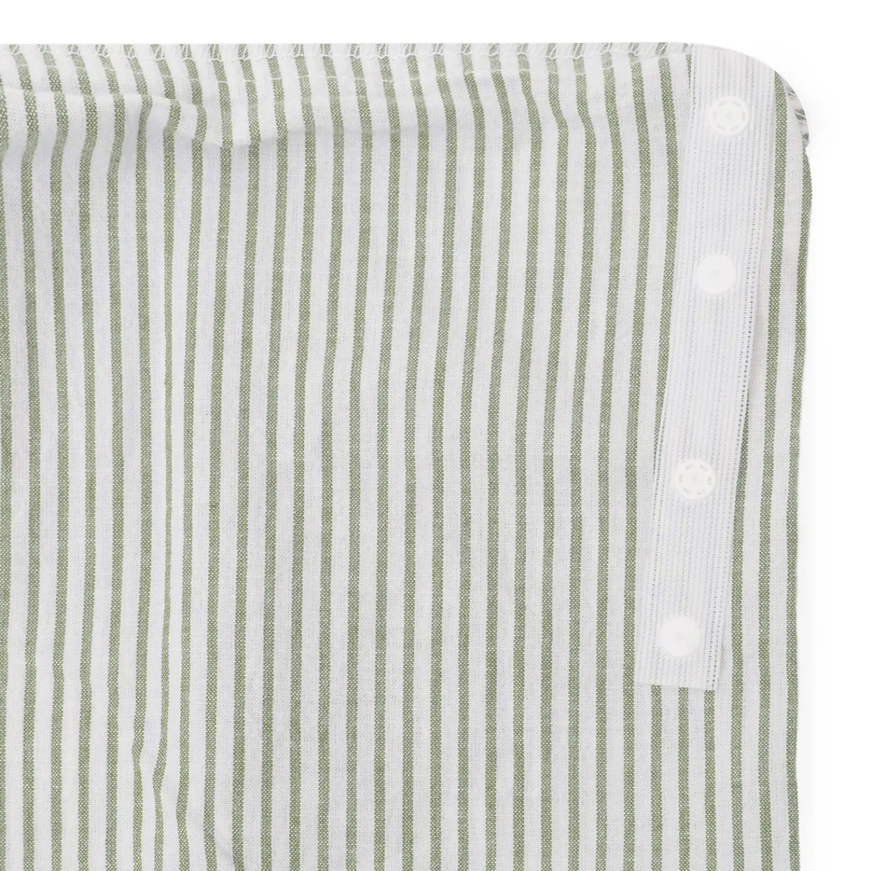 Draps De Lit^Muji Housse de couette en coton délavé ‐ 210 x 210 cm, Rayé