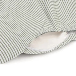 Draps De Lit^Muji Housse de couette en coton délavé ‐ 210 x 210 cm, Rayé