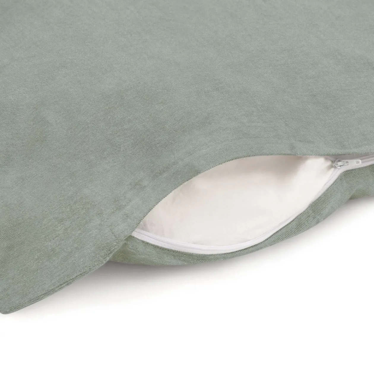 Draps De Lit^Muji Housse de couette en coton délavé ‐ 210 x 210 cm