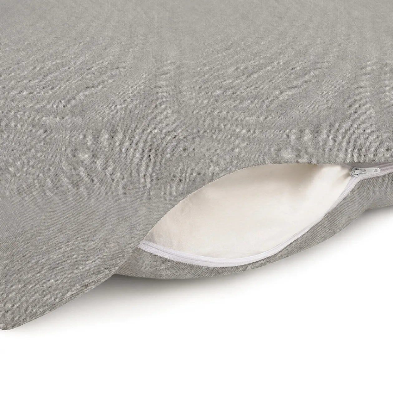 Draps De Lit^Muji Housse de couette en coton délavé ‐ 260 x 220 cm