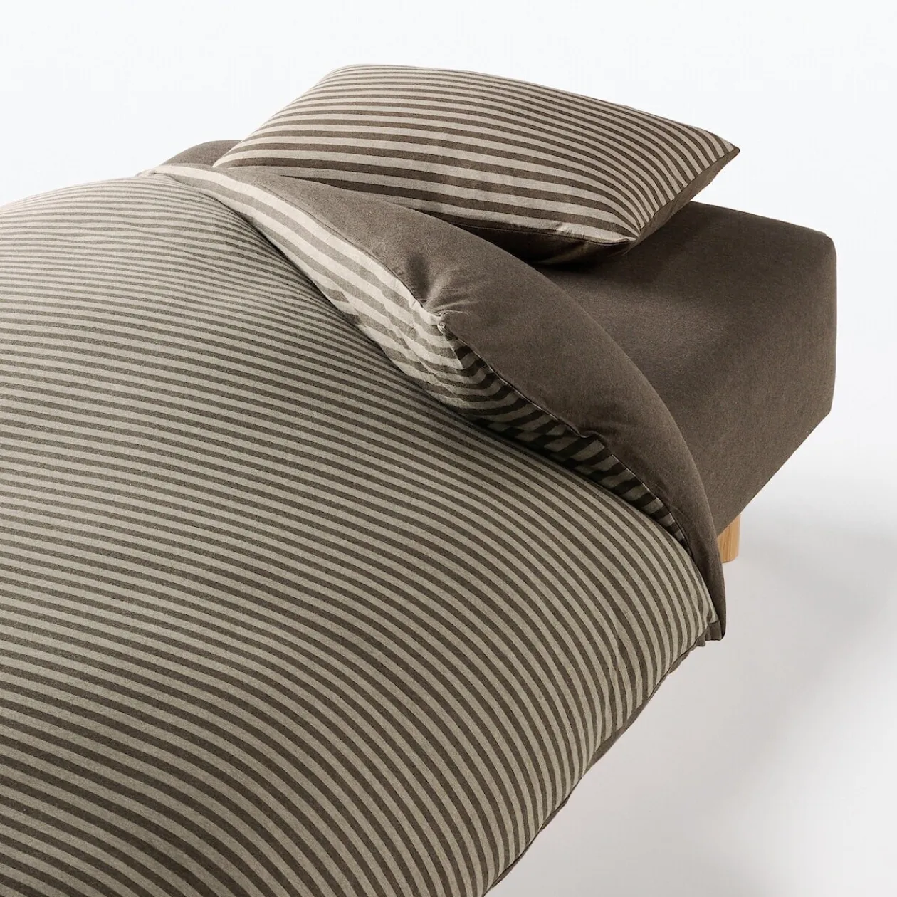 Draps De Lit^Muji Housse de couette en jersey de coton ‐ 230 x 210 cm