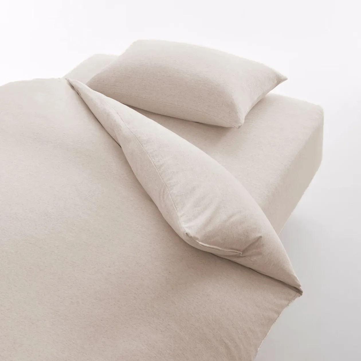 Draps De Lit^Muji Housse de couette en jersey de coton ‐ 230 x 210 cm