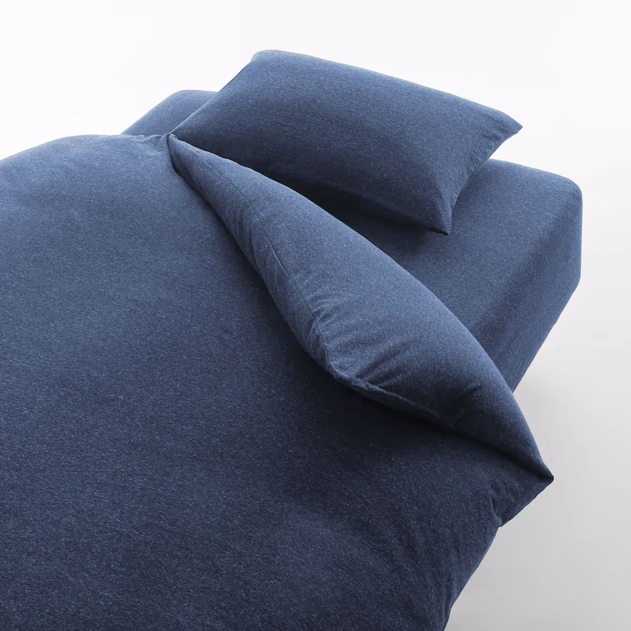 Draps De Lit^Muji Housse de couette en jersey de coton ‐ 230 x 210 cm