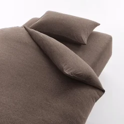 Draps De Lit^Muji Housse de couette en jersey de coton ‐ 210 x 210 cm