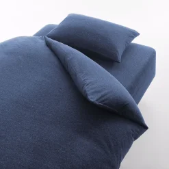 Draps De Lit^Muji Housse de couette en jersey de coton ‐ 210 x 210 cm