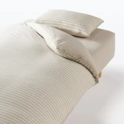 Draps De Lit^Muji Housse de couette en jersey de coton ‐ 150 x 210 cm