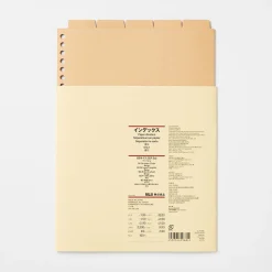 Classeurs^Muji Intercalaires kraft B5 (Lot de 5)