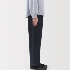 Pantalons, Jupes Et Shorts^Muji Jean denim coupe large en kapok mélangé pour femme