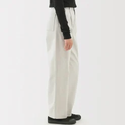 Pantalons, Jupes Et Shorts^Muji Jean en coton recyclé pour femme Blanc Cassé