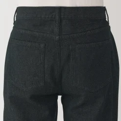 Pantalons Et Shorts^Muji Jeans à Jambe Droite en Mélange de Kapok pour Homme ‐ Noir