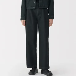 Pantalons, Jupes Et Shorts^Muji Jeans en washi et denim pour femme Gris Foncé