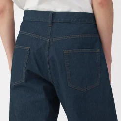 Pantalons Et Shorts^Muji Jeans large en washi et denim pour homme Bleu Marine Foncé