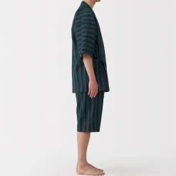 Pyjamas Et Vêtements D'Intérieur|Pyjamas Et Vêtements D'Intérieur^Muji Jinbei en coton Shijira unisexe