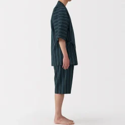Pyjamas Et Vêtements D'Intérieur|Pyjamas Et Vêtements D'Intérieur^Muji Jinbei en coton Shijira unisexe