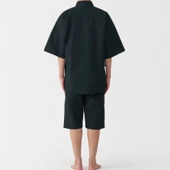 Pyjamas Et Vêtements D'Intérieur|Pyjamas Et Vêtements D'Intérieur^Muji Jinbei en coton Shijira unisexe
