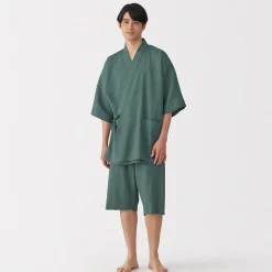 Pyjamas Et Vêtements D'Intérieur|Pyjamas Et Vêtements D'Intérieur^Muji Jinbei en lyocell gaufré unisexe