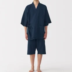 Pyjamas Et Vêtements D'Intérieur|Pyjamas Et Vêtements D'Intérieur^Muji Jinbei en lyocell gaufré unisexe