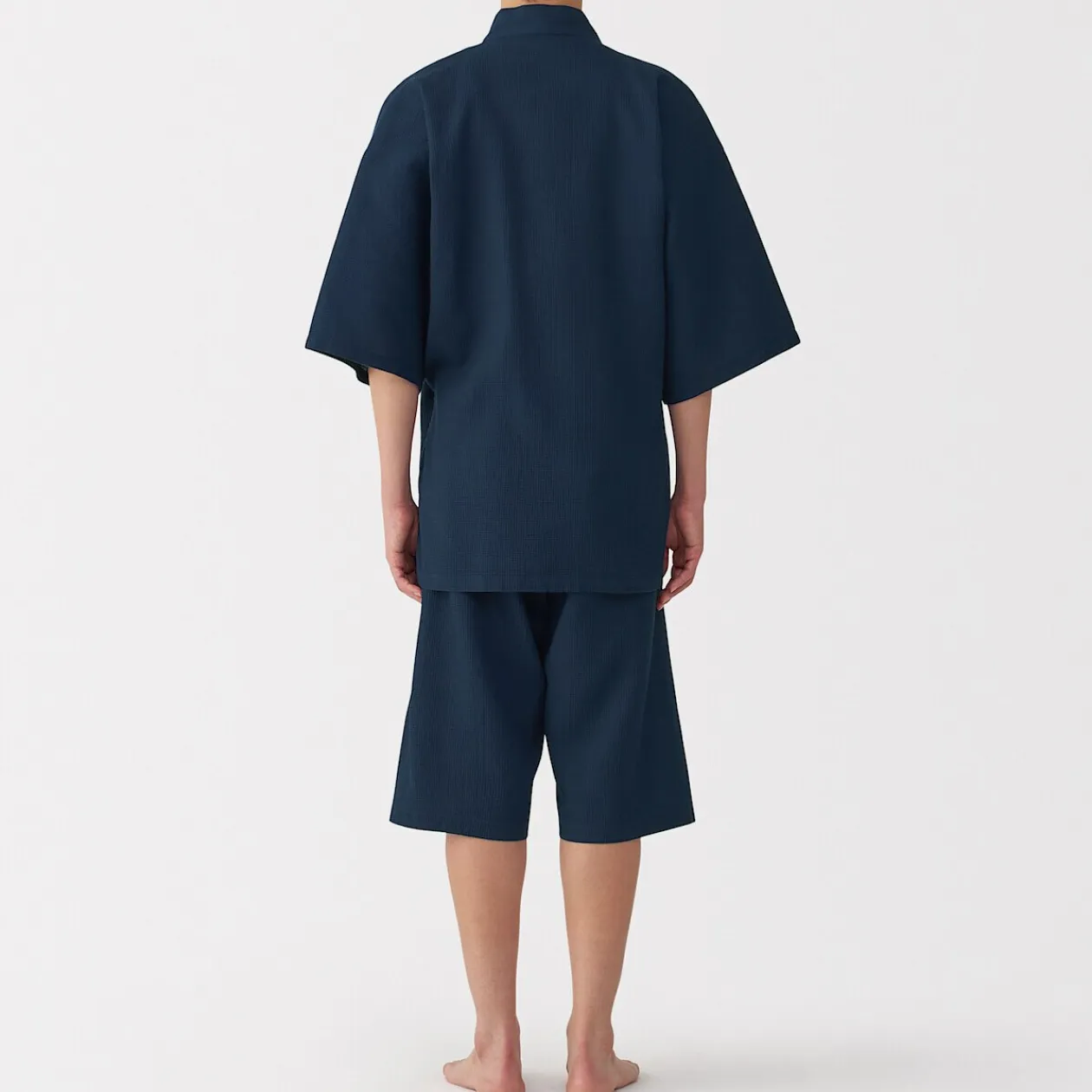 Pyjamas Et Vêtements D'Intérieur|Pyjamas Et Vêtements D'Intérieur^Muji Jinbei en lyocell gaufré unisexe