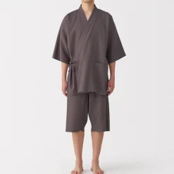 Pyjamas Et Vêtements D'Intérieur|Pyjamas Et Vêtements D'Intérieur^Muji Jinbei en lyocell gaufré unisexe