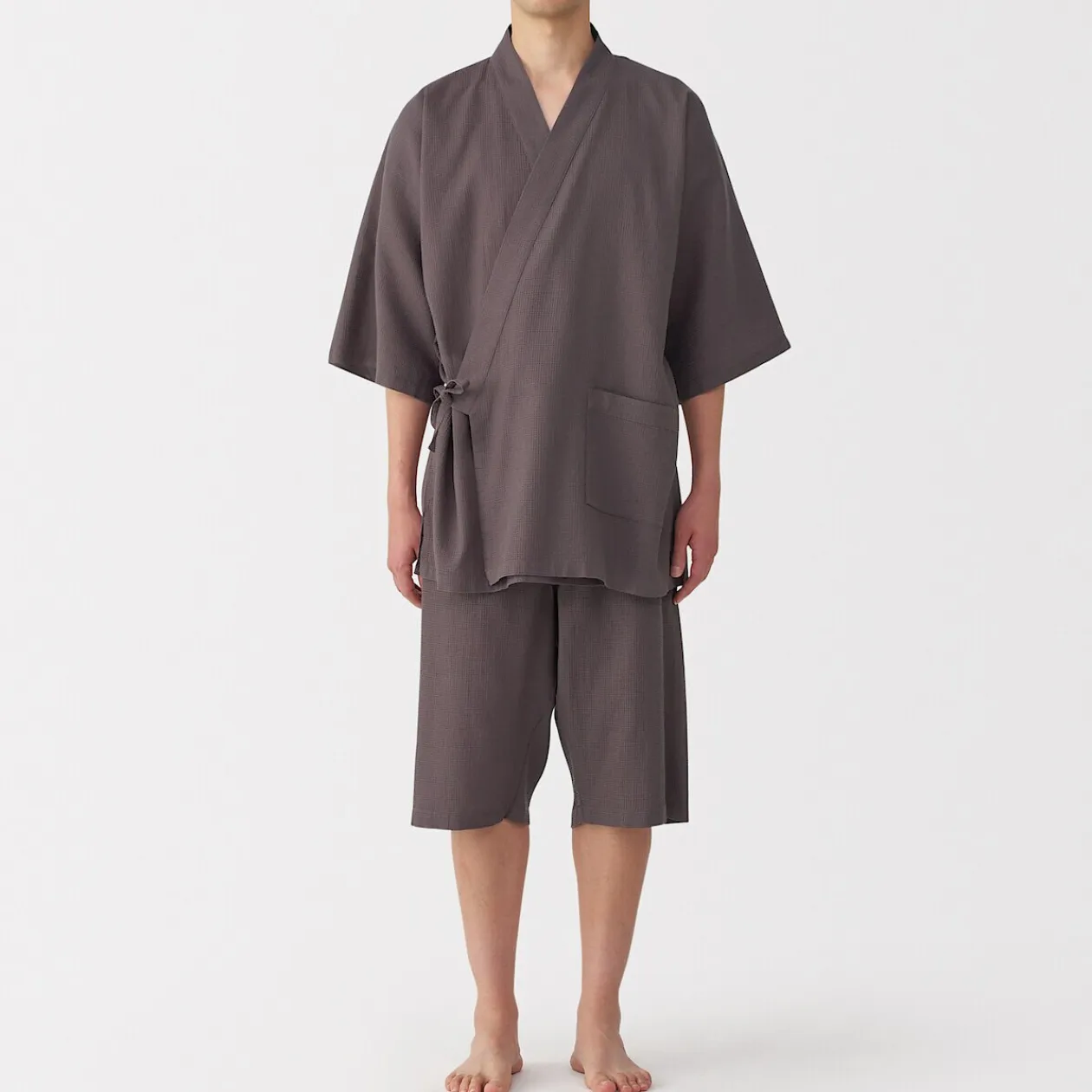 Pyjamas Et Vêtements D'Intérieur|Pyjamas Et Vêtements D'Intérieur^Muji Jinbei en lyocell gaufré unisexe