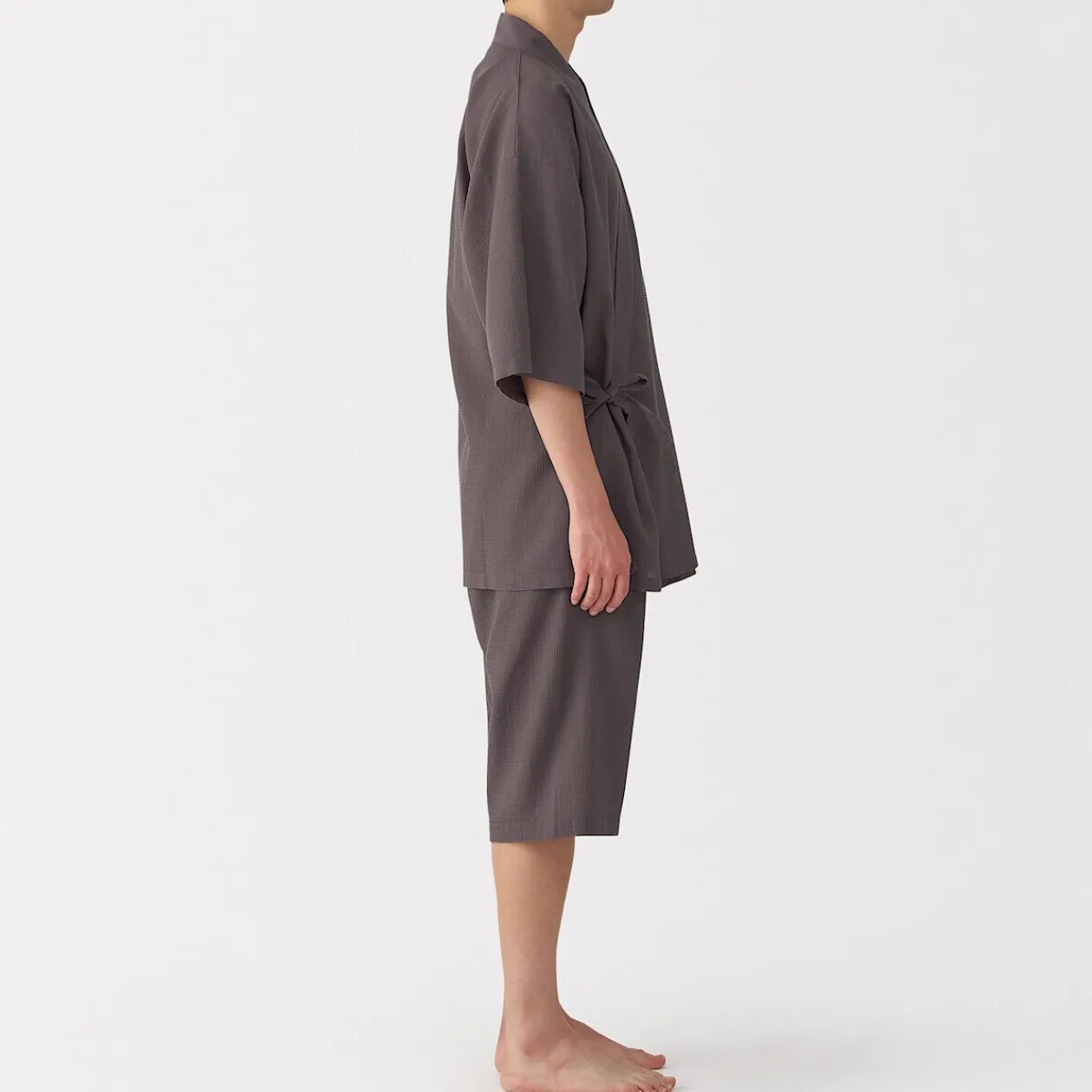 Pyjamas Et Vêtements D'Intérieur|Pyjamas Et Vêtements D'Intérieur^Muji Jinbei en lyocell gaufré unisexe