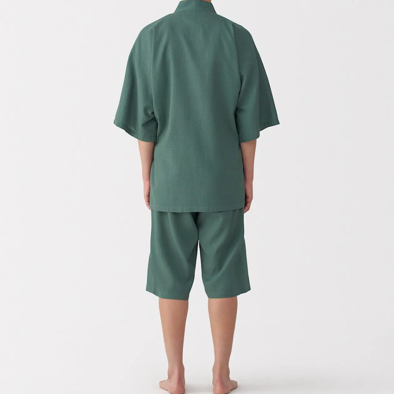 Pyjamas Et Vêtements D'Intérieur|Pyjamas Et Vêtements D'Intérieur^Muji Jinbei en lyocell gaufré unisexe