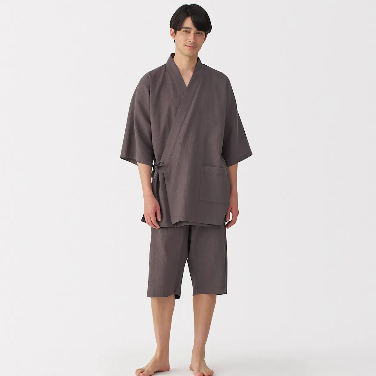 Pyjamas Et Vêtements D'Intérieur|Pyjamas Et Vêtements D'Intérieur^Muji Jinbei en lyocell gaufré unisexe