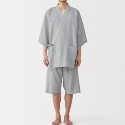 Pyjamas Et Vêtements D'Intérieur^Muji Jinbei en lyocell gaufré unisexe