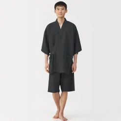 Pyjamas Et Vêtements D'Intérieur^Muji Jinbei en lyocell gaufré unisexe