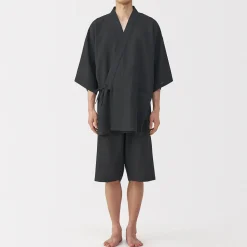 Pyjamas Et Vêtements D'Intérieur^Muji Jinbei en lyocell gaufré unisexe