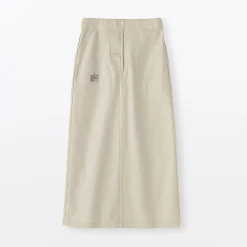 Pantalons, Jupes Et Shorts^Muji Jupe midi coupe droite avec motif de chevrons et en coton pour femme
