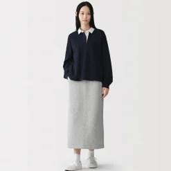 Pantalons, Jupes Et Shorts^Muji Jupe midi en sweat léger et coton mélangé pour femme