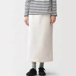 Pantalons, Jupes Et Shorts^Muji Jupe midi en sweat léger et coton mélangé pour femme