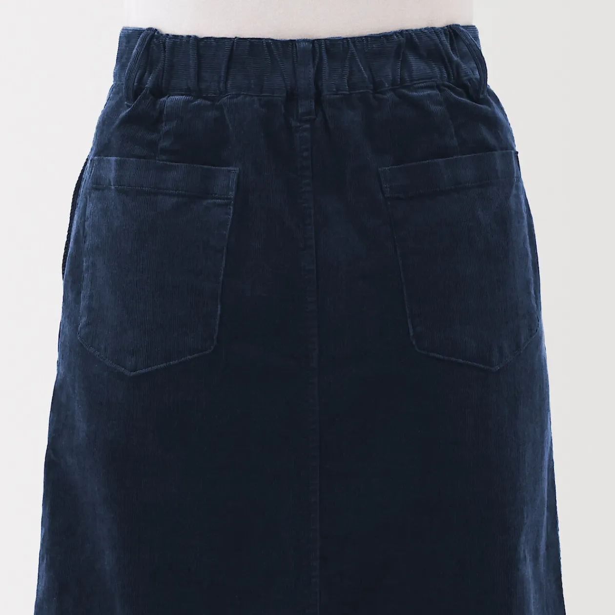 Pantalons, Jupes Et Shorts^Muji Jupe midi taille haute en velours côtelé extensible pour femme