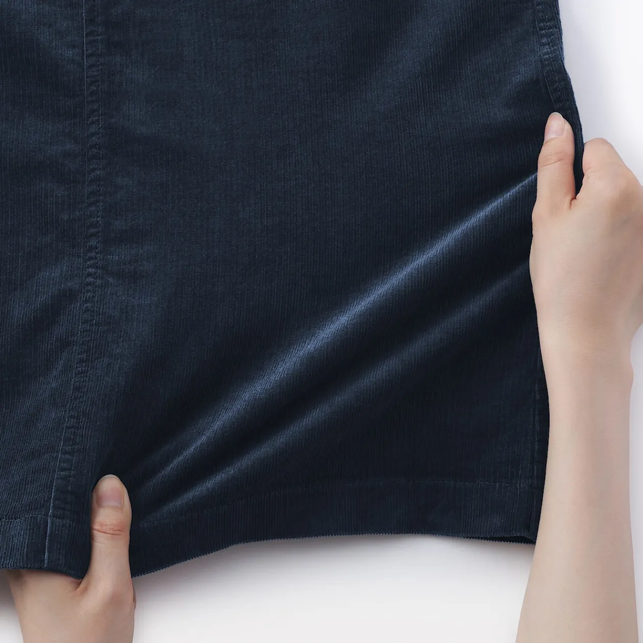 Pantalons, Jupes Et Shorts^Muji Jupe midi taille haute en velours côtelé extensible pour femme